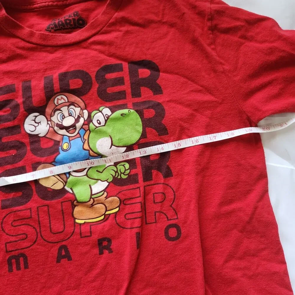 Super Mario Red Long Sleeve Graphic Sweatshirt Size XL